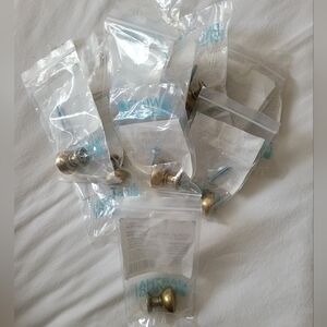 Martha Stewart Bedford Brass Goblet Knobs, Bundle of 12, NEW